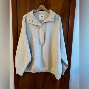 NWT Aerie Getaway Quarter Snap Sweatshirt, size XL